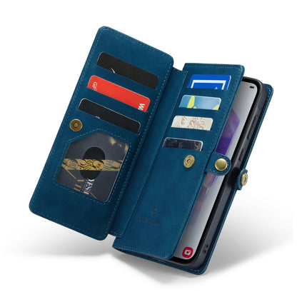 Samsung Galaxy A57 Hoesje - Navy Blue - 2 in 1 Bookcase met 10 Kaart Vakken