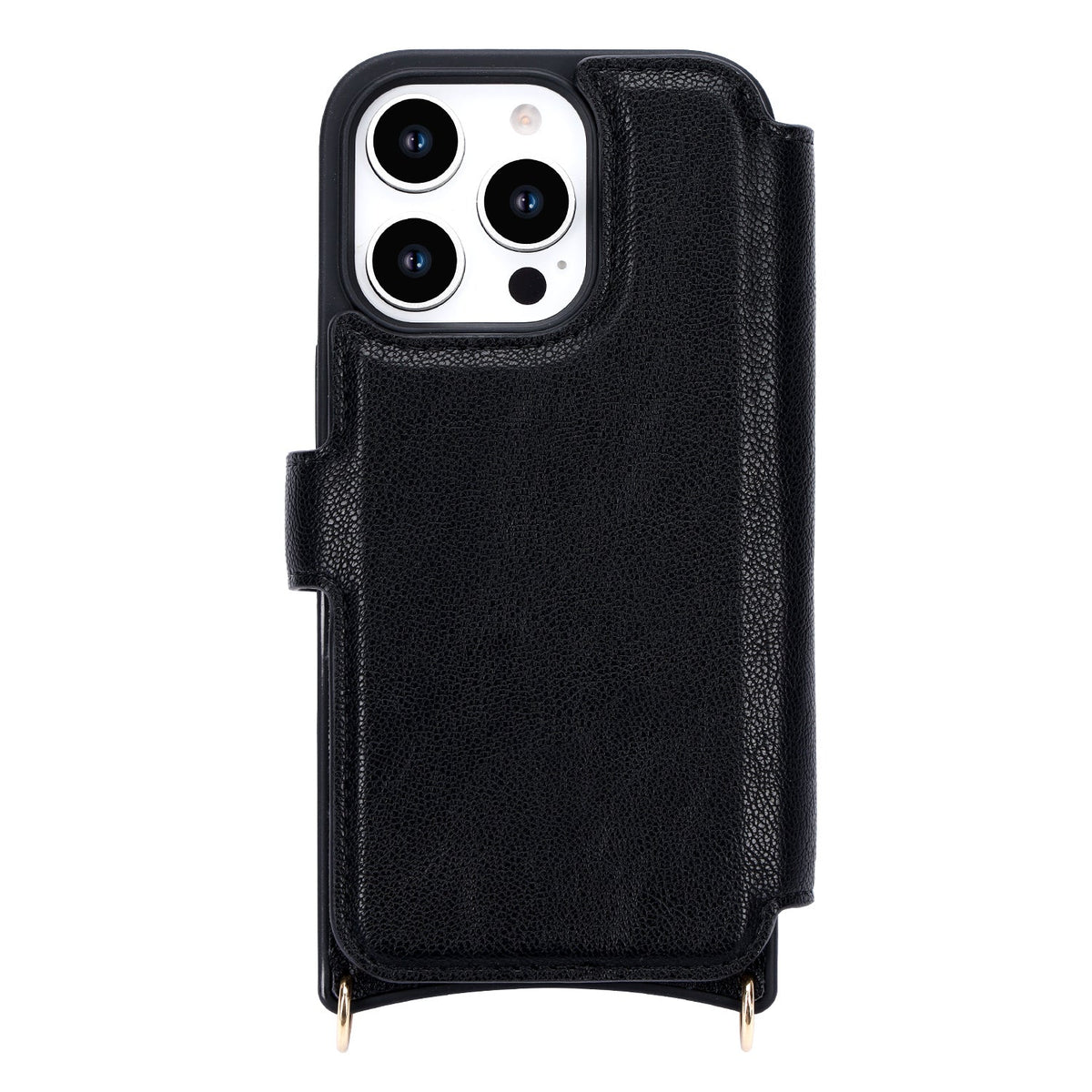 Apple iPhone 16 Pro Max Hoesje - Zwart - CM Amsterdam Back Cover met Telefoonkoord