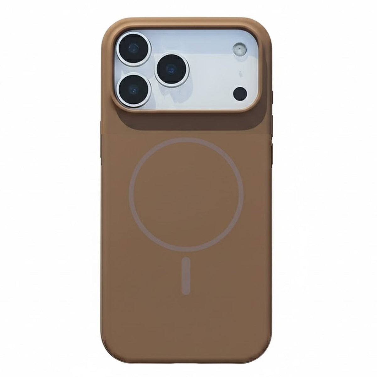 Apple iPhone 18 Pro Max Case - Brown - Soft Silicone MagSafe Back Cover