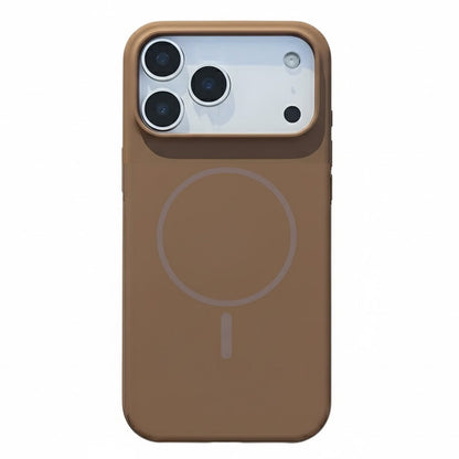 Apple iPhone 18 Pro Max Case - Brown - Soft Silicone MagSafe Back Cover