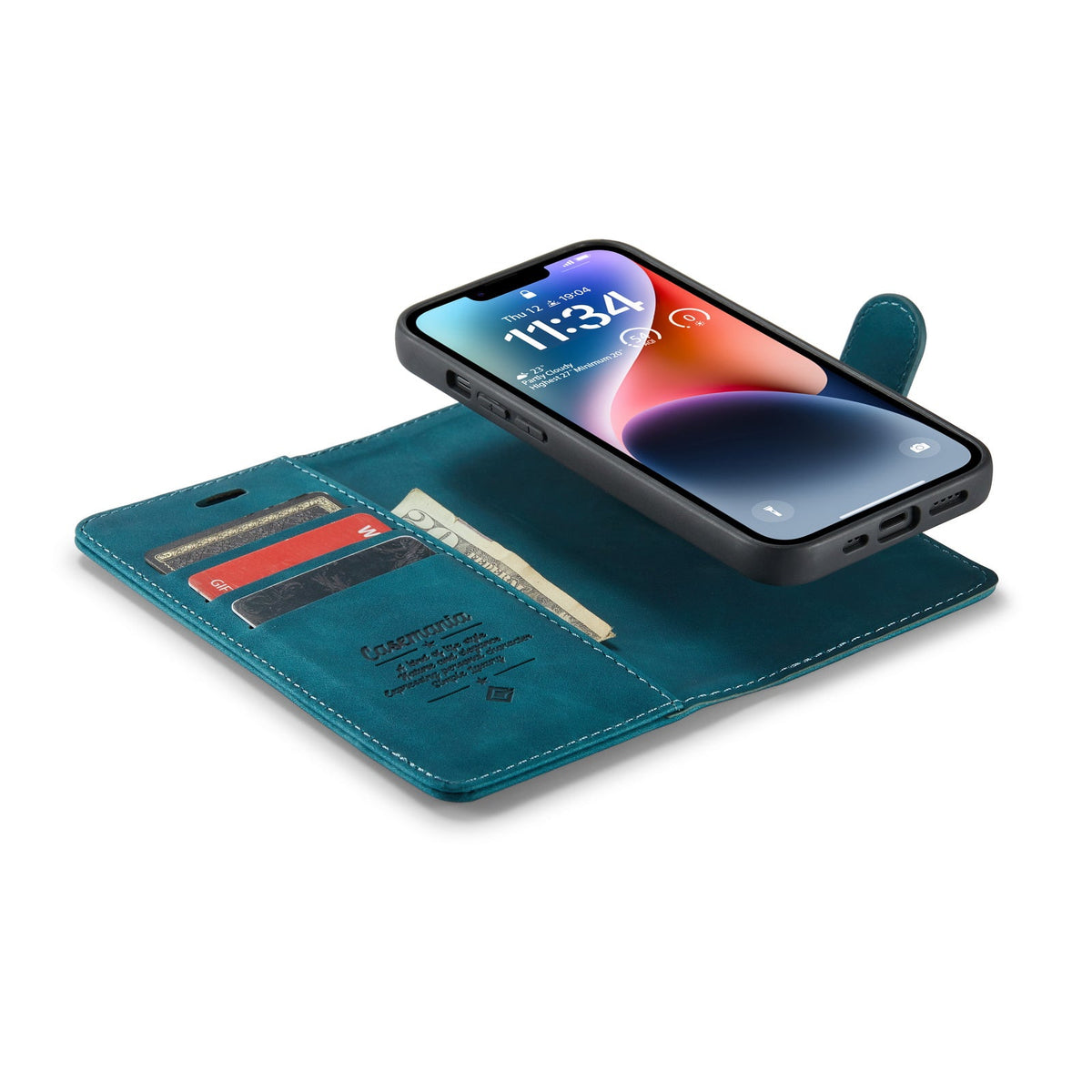 Apple iPhone 15 Plus Hoesje - Emerald Green - 2 in 1 Bookcase