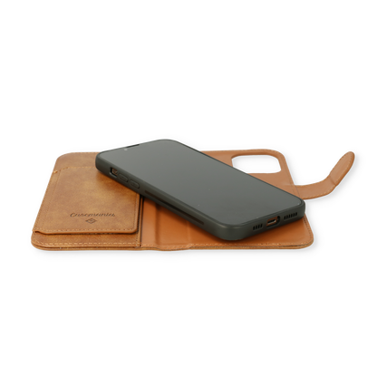 Apple iPhone 17 Hoesje - Bruin - 2 in 1 MagSafe Bookcase met 10 Kaart Vakken