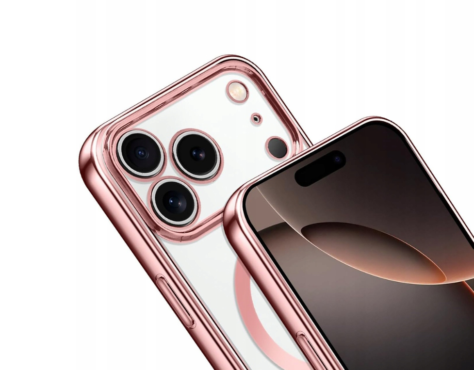 Apple iPhone 18 Pro Hoesje - Roze - Siliconen MagSafe Back Cover met Telefoonkoord
