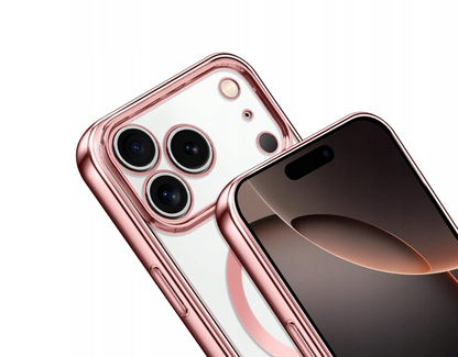 Apple iPhone 18 Pro Max Hoesje - Roze - Siliconen MagSafe Back Cover met Telefoonkoord