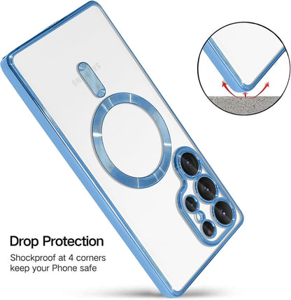 Samsung Galaxy S25 Ultra Case - Blue - Silicone MagSafe Back Cover
