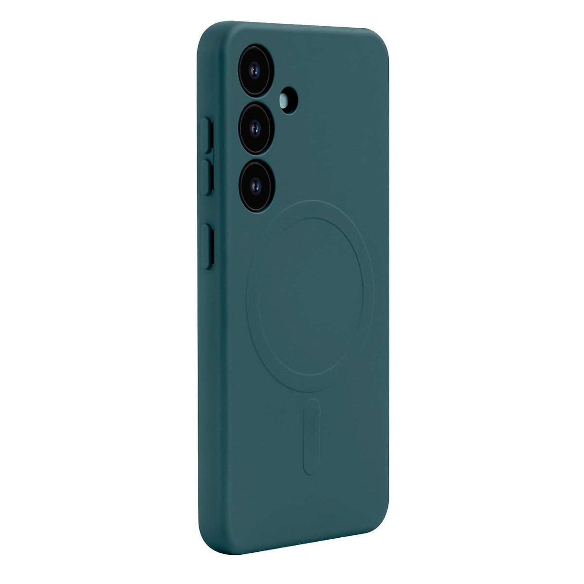 Samsung Galaxy S25 Plus Hoesje - Donker Groen - Liquid Siliconen MagSafe Back Cover