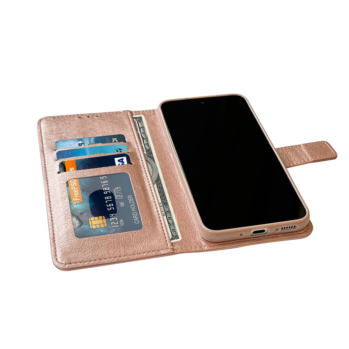 Samsung Galaxy A03S Hoesje - Roségoud - Bookcase