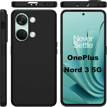 OnePlus Nord 3 Hoesje - Zwart - Siliconen Back Cover