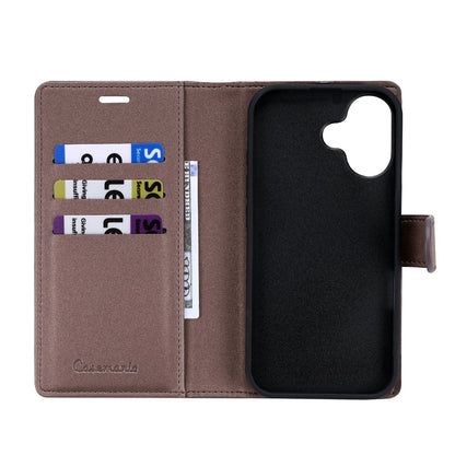 Apple iPhone 17 Hülle - Mocha Brown - 2-in-1-Velvet-Klapphülle mit Kartenfach