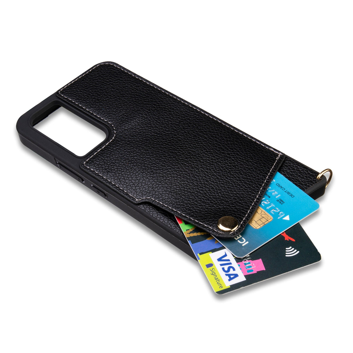 Samsung Galaxy A34 Hoesje - Bandje - Zwart Back Cover