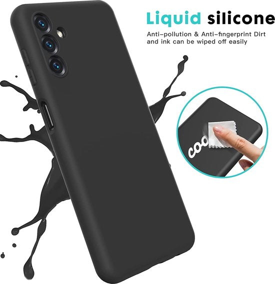 Samsung Galaxy A04s Hoesje - Zwart - Siliconen Back Cover