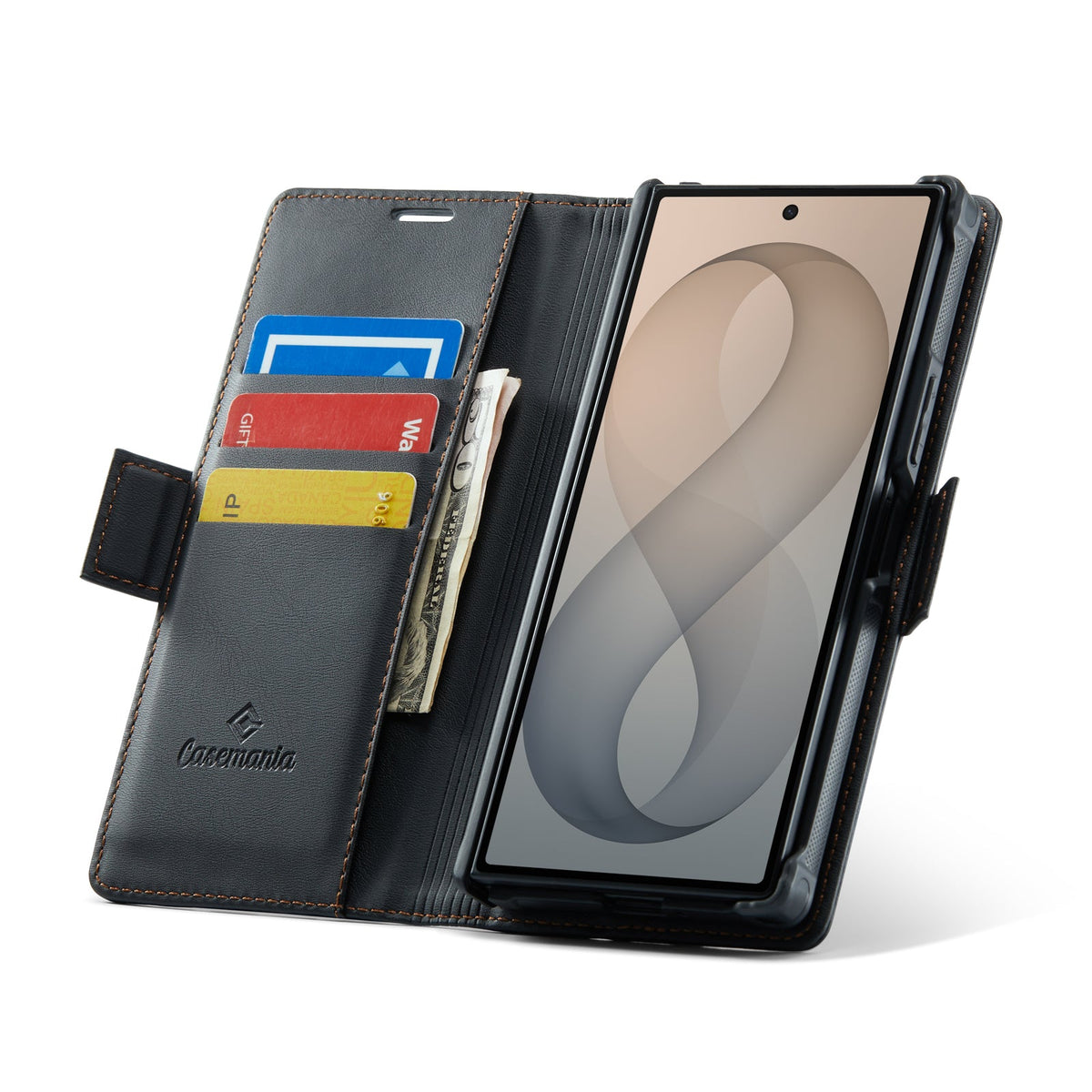 Samsung Galaxy Z Fold8 Ultra Hoesje - Charcoal Gray - 2 in 1 MagSafe Bookcase