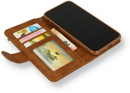 Samsung Galaxy A53 5G Hoesje - Bruin - Luxe Bookcase met Rits