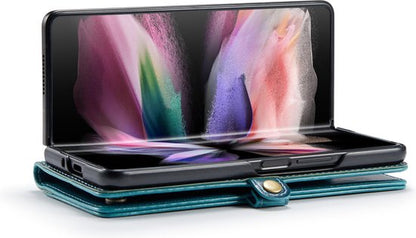 Samsung Galaxy Z Fold 4 Hoesje - Rustiek Emerald Green - Bookcase