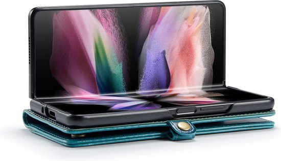 Samsung Galaxy Z Fold 3 5G Hoesje - Emerald Green - Bookcase