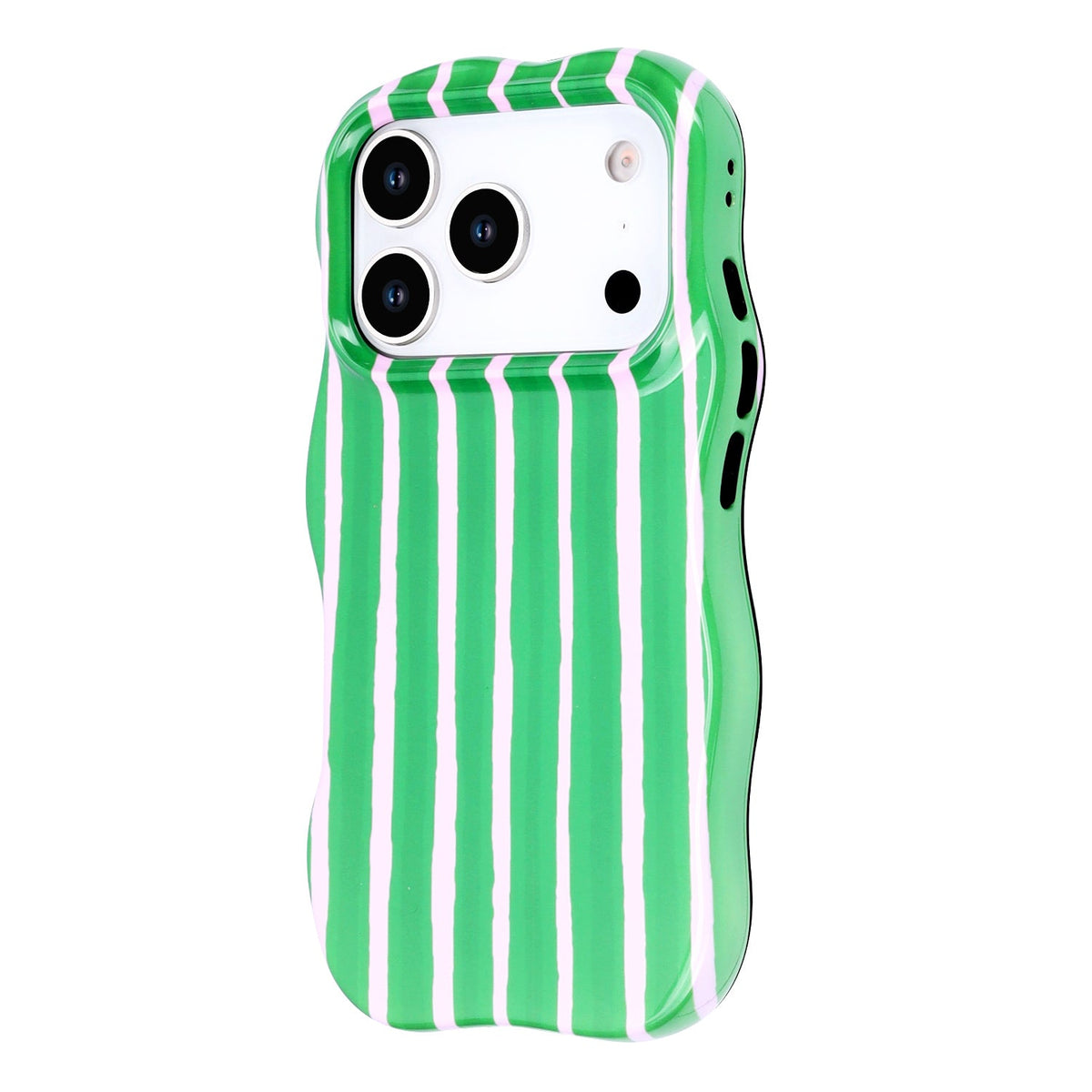 Apple iPhone 18 Pro Hoesje - Groen - Wave Edge Back Cover