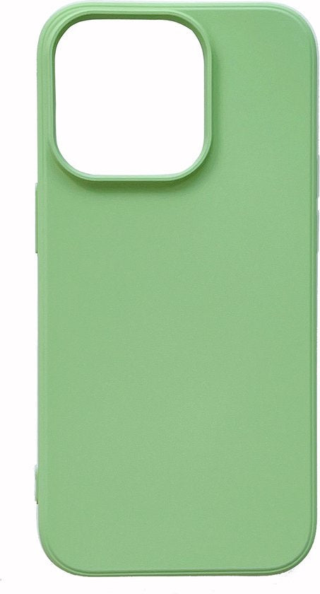 Apple iPhone 14 Pro Case - Green - Microfiber Silicone Back Cover