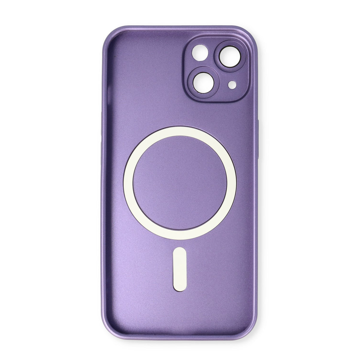 Apple iPhone 13 Hoesje - Paars - Matte Siliconen MagSafe Back Cover