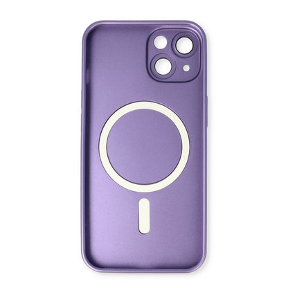 Apple iPhone 14 Hoesje - Paars - Matte Siliconen MagSafe Back Cover