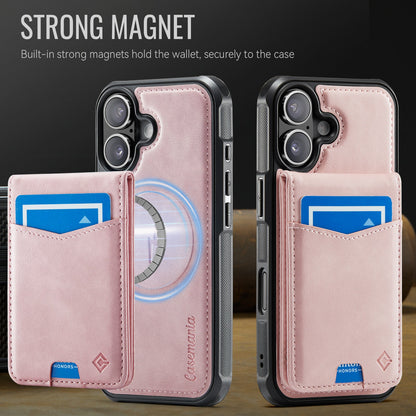 Apple iPhone 17 Case - Pale Pink - MagSafe Back Cover with Card Holder