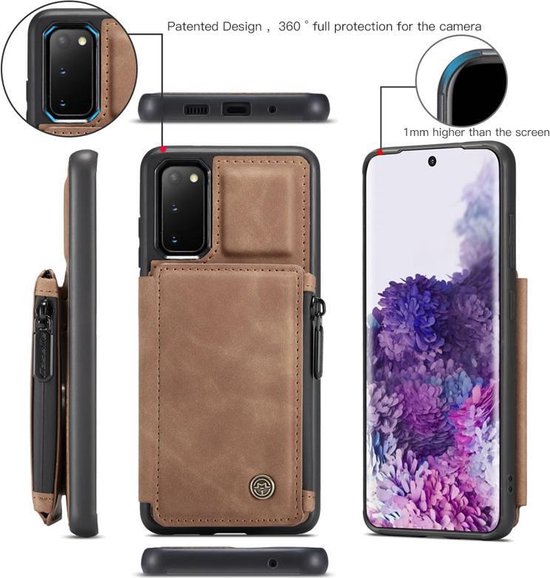 Samsung Galaxy A72 Hoesje - Sienna Brown - RFID Back Cover