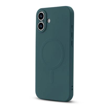 Apple iPhone 16 Plus Case - Green - Liquid Silicone MagSafe Back Cover