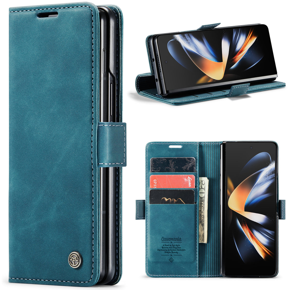Samsung Galaxy Z Fold 5 Hoesje - Emerald Green - Bookcase