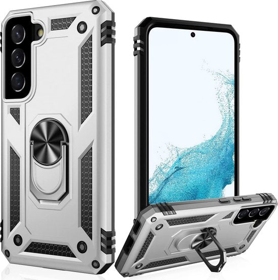 Samsung Galaxy S22 Case - Grey - Armor Kickstand Back Cover