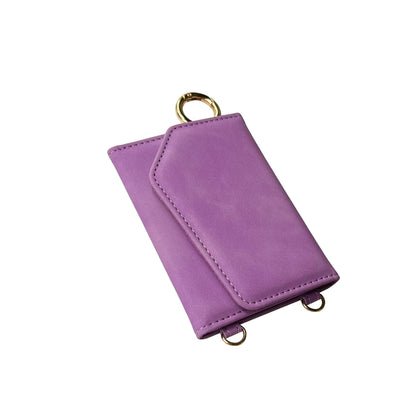 Apple iPhone 15 Pro Max Hoesje - Bright Lila - Luxe MagSafe Bookcase met Telefoonkoord