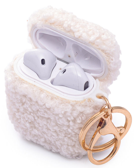 Apple AirPods 2 / 1 Hoesje - Teddy Furr - Wit