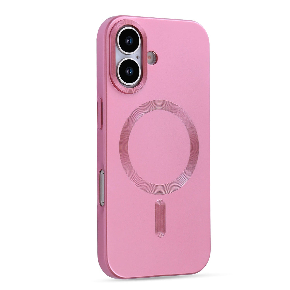 iPhone 17 Hoesje - Roze - Matte Siliconen MagSafe Back Cover