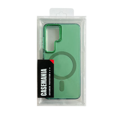 Samsung Galaxy S23 FE Hoesje - Groen - Fusion Armor MagSafe Back Cover
