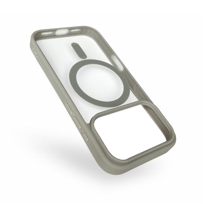 Apple iPhone 17 Pro Hülle - Grau - Bumper-MagSafe-Backcover