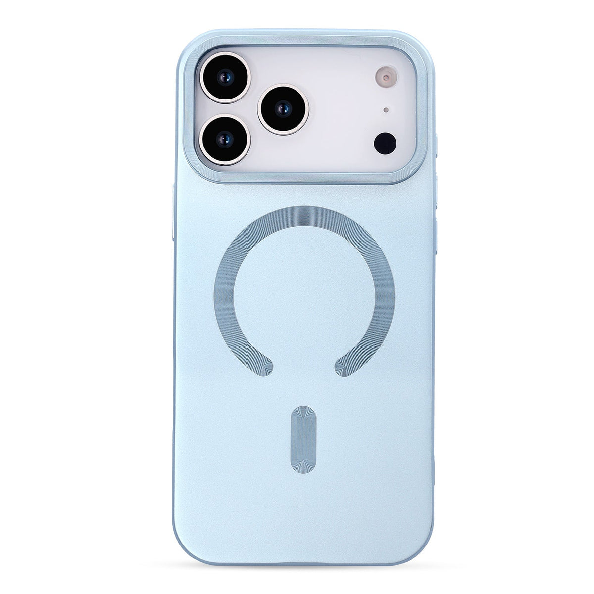 Apple iPhone 18 Pro Hoesje - Licht Blauw - Matte Siliconen MagSafe Back Cover