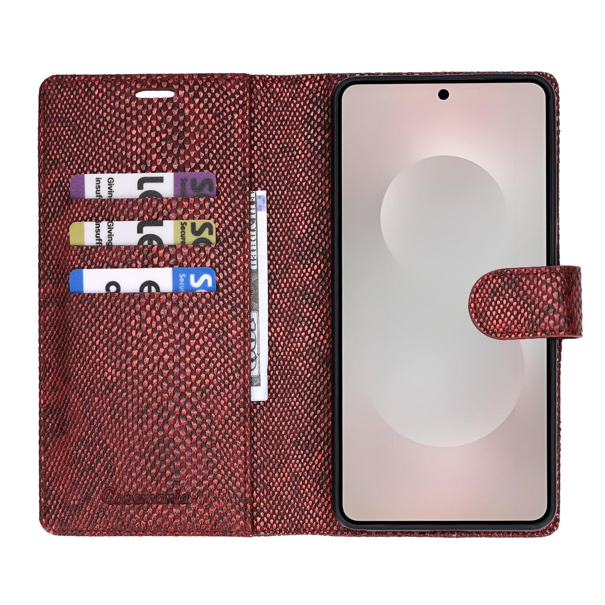Étui pour Samsung Galaxy S26 Ultra - Bordeaux - Étui portefeuille 2 en 1 MagSafe