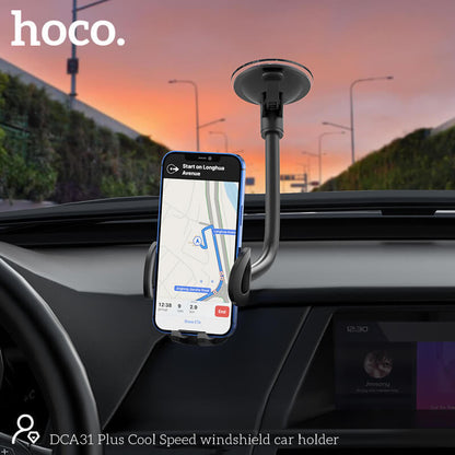 Hoco Pro Telefoonhouder Auto Voorruit - Universele GSM Houder met Verlengde Arm