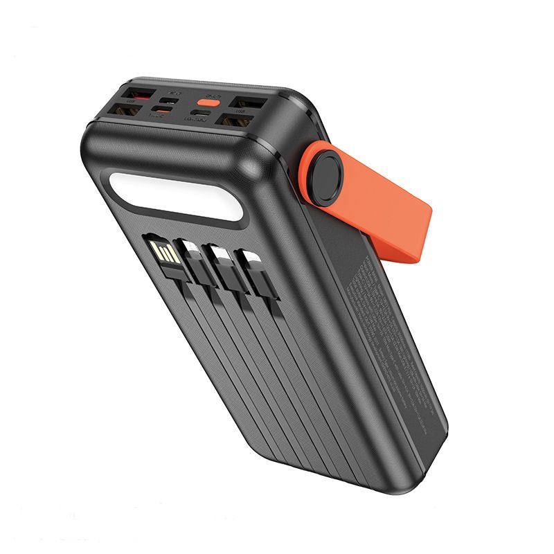 Hoco Powerbank 30.000mAh Zonne-energie - Zwart