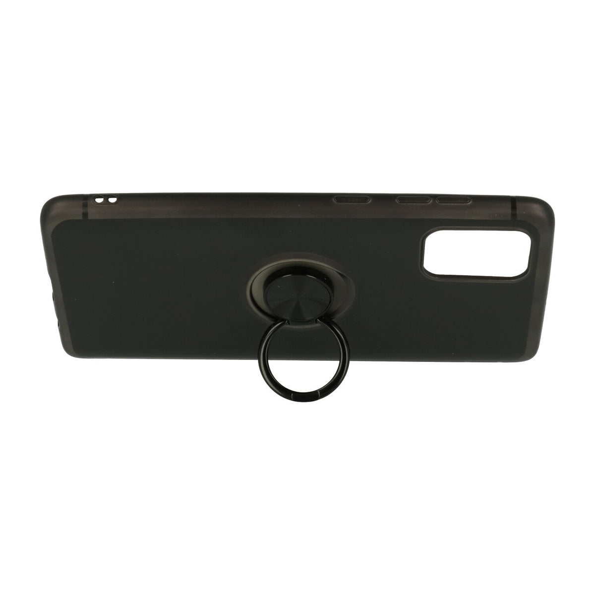 Samsung Galaxy S20 Ultra Hoesje - Zwart - Siliconen Ring Kickstand Back Cover