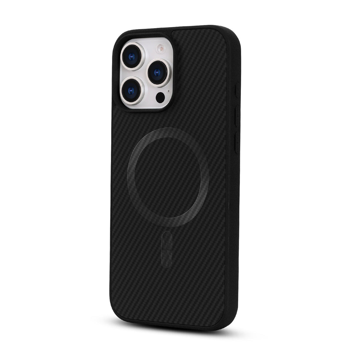 Apple iPhone 15 Pro Max Case - Black - Carbon MagSafe Back Cover