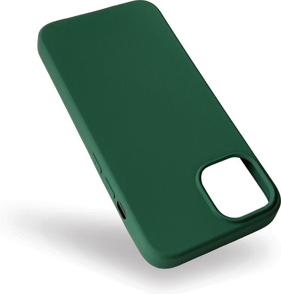 Apple iPhone 13 Hoesje - Donker Groen - Siliconen Back Cover