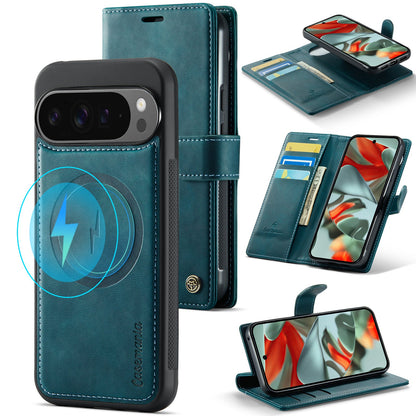 Google Pixel 10 Pro Hoesje - Emerald Green - Luxe 2 in 1 MagSafe Bookcase