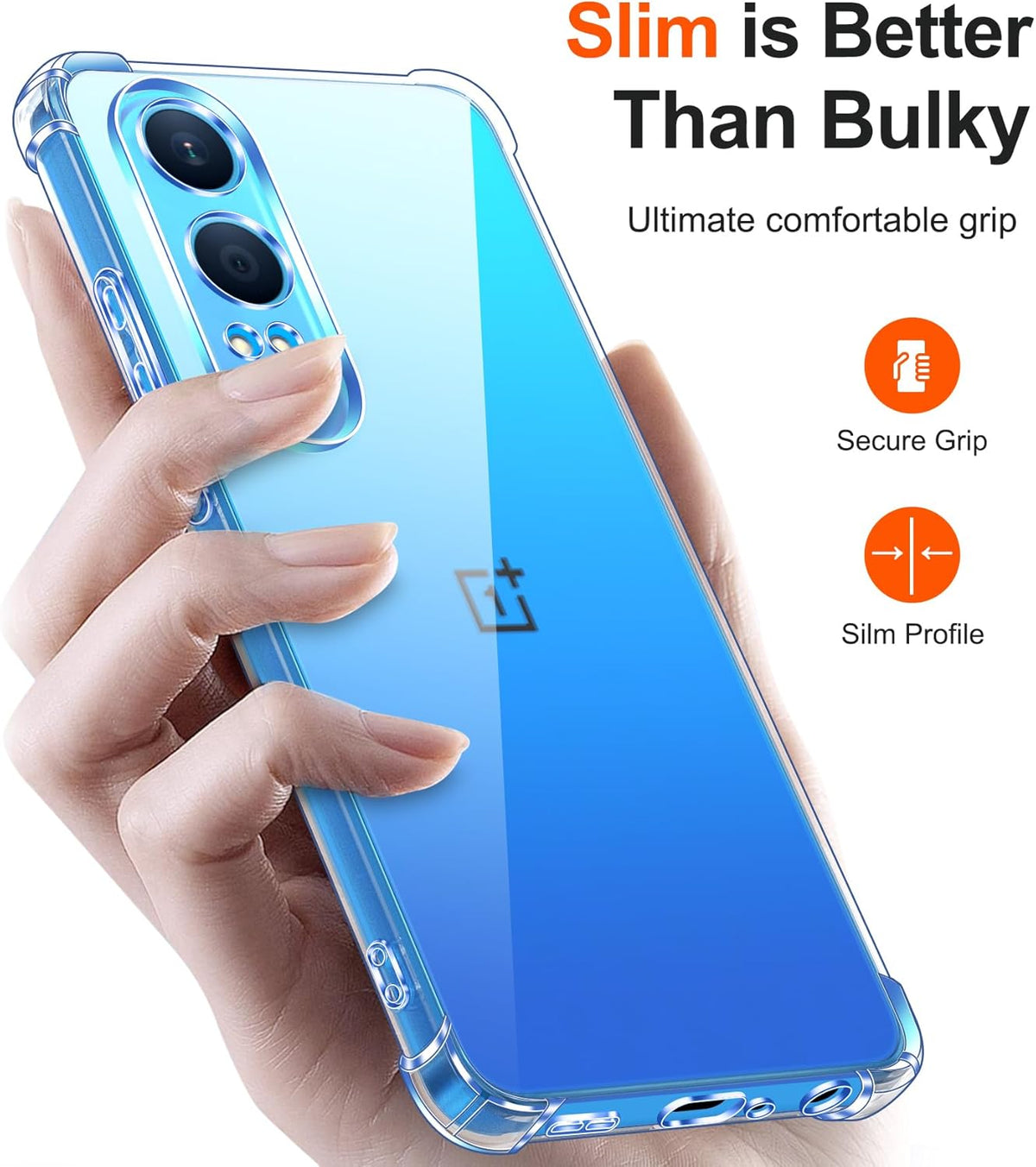 OnePlus Nord CE 4 Lite Case - Clear - Shockproof Back Cover