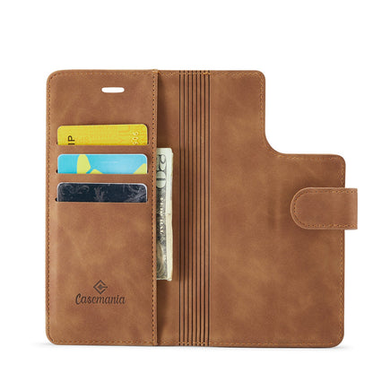 iPhone 15 Hoesje - Sienna Brown - 2 in 1 MagSafe Bookcase