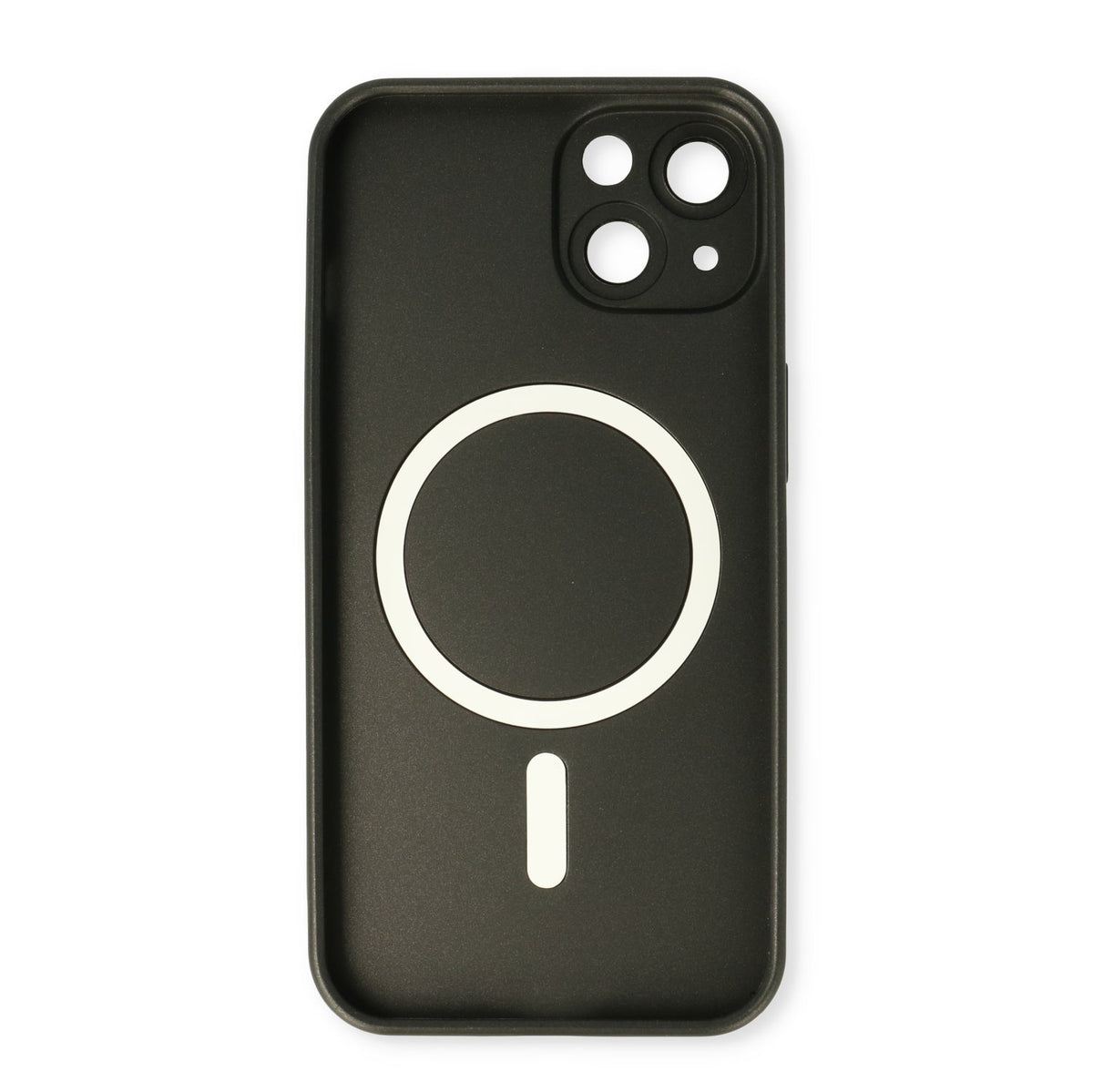 iPhone 13 Hoesje - Zwart - Matte Siliconen MagSafe Back Cover
