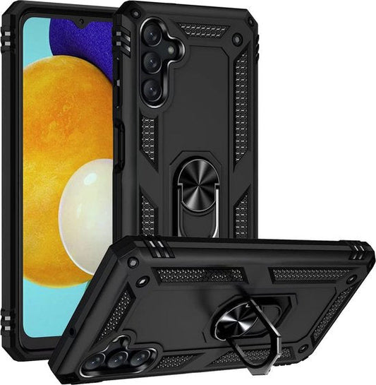 Samsung Galaxy M23 Case - Black - Armor Kickstand Back Cover