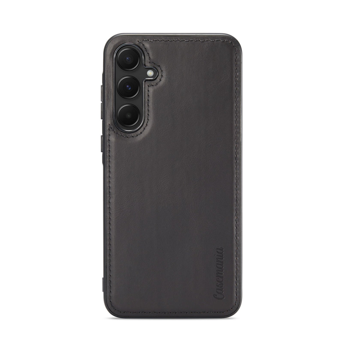 Samsung Galaxy A55 Hoesje - Charcoal Gray - Echt Leren 2 in 1 Bookcase