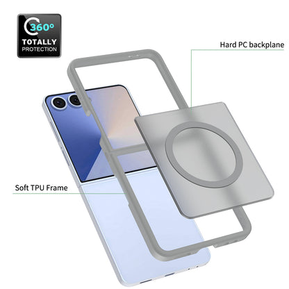 Samsung Galaxy Z Flip 7 Hoesje - Grijs - Matte Armor MagSafe Back Cover