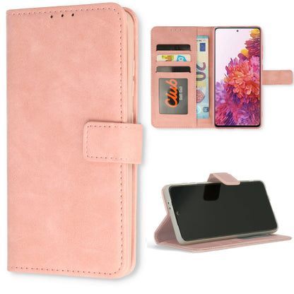 Samsung Galaxy A51 Case - Baby Pink - Wallet Case with Phone Strap