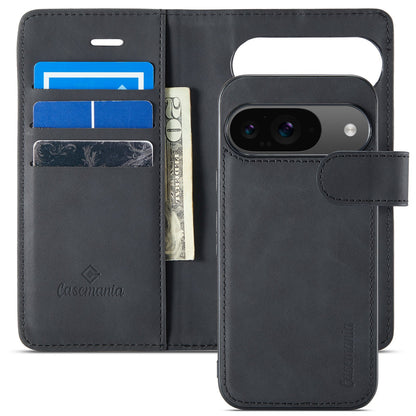 Google Pixel 9 Case - Charcoal Gray - 2-in-1 Wallet Case