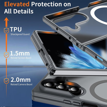 Samsung Galaxy Z Fold8 Ultra Hoesje - Grijs - Matte Armor MagSafe Back Cover